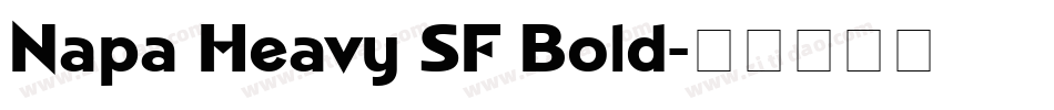 Napa Heavy SF Bold字体转换